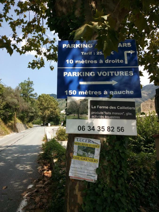 La Ferme Des Cailletiers Chez Marco Villa Lucéram Kültér fotó